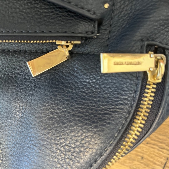 Authentic Michael Kors MK Blue Floral Studded Backpack Purse - Picture 15 of 17